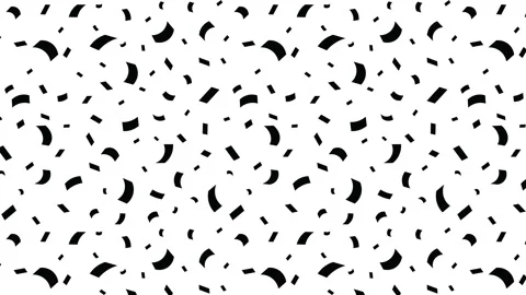 Silhouette confetti pattern Stock Footage 255568158