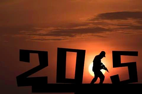 Silhouette construction worker Stock Illustration