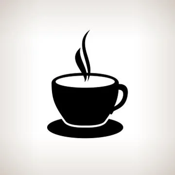 Silhouette cup of tea , cup of coffee 스톡 일러스트