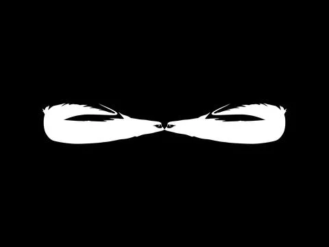Silhouette of the Cutlass Fish, Flat Style Stock Illustration