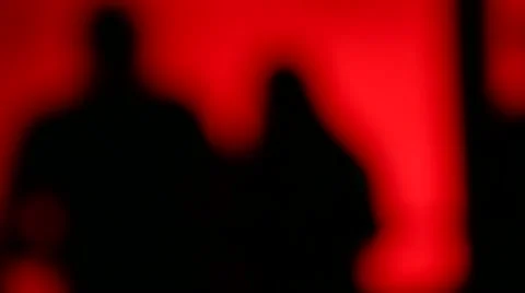 Silhouette dance - I Stock Footage 42552963