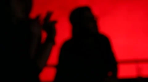 Silhouette dance - III Stock Footage 42614113