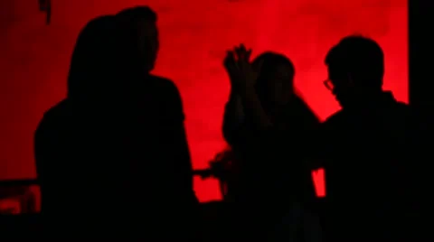 Silhouette dance - IV Stock Footage 42614067