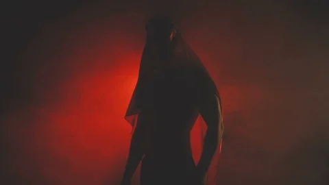 Silhouette of a dancing sexy man Video stock 103202646