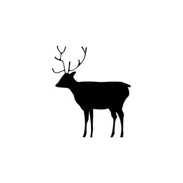 Silhouette of a deer icon. Element of animals icon for mobile concept and web Stock Illustration