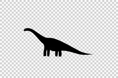 Silhouette of a dinosaur Stock-Illustration