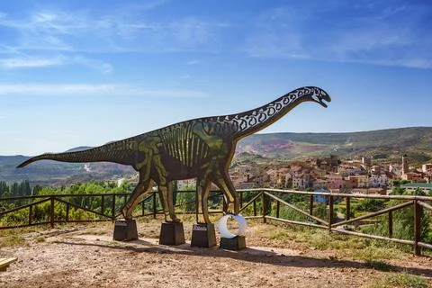 Silhouette of a dinosaur Stock Photos