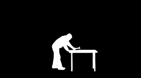 Silhouette - Do It Yourself Stock-Footage 1056805