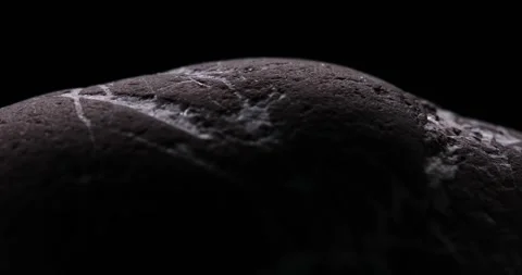 Silhouette Edge of a Rough Stone Surface. Stock Footage 274643623