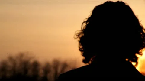 Silhouette Fields Stock Footage 10922995