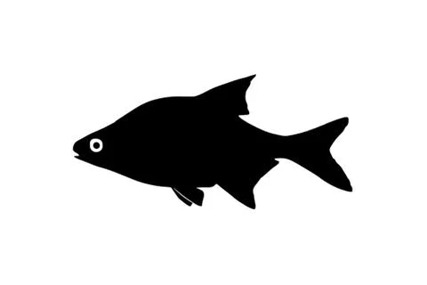 Silhouette of the fish bream Stock Illustration