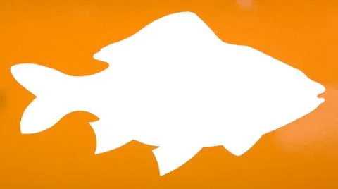 Silhouette of a fish Ilustração Stock