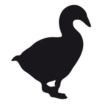 Silhouette goose Stock-Illustration