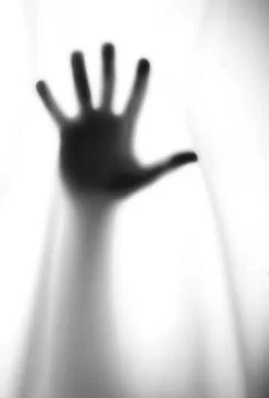 Silhouette of the hand Stock Photos