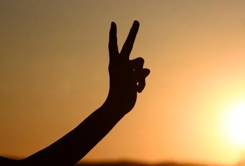 Silhouette of a hand Photos