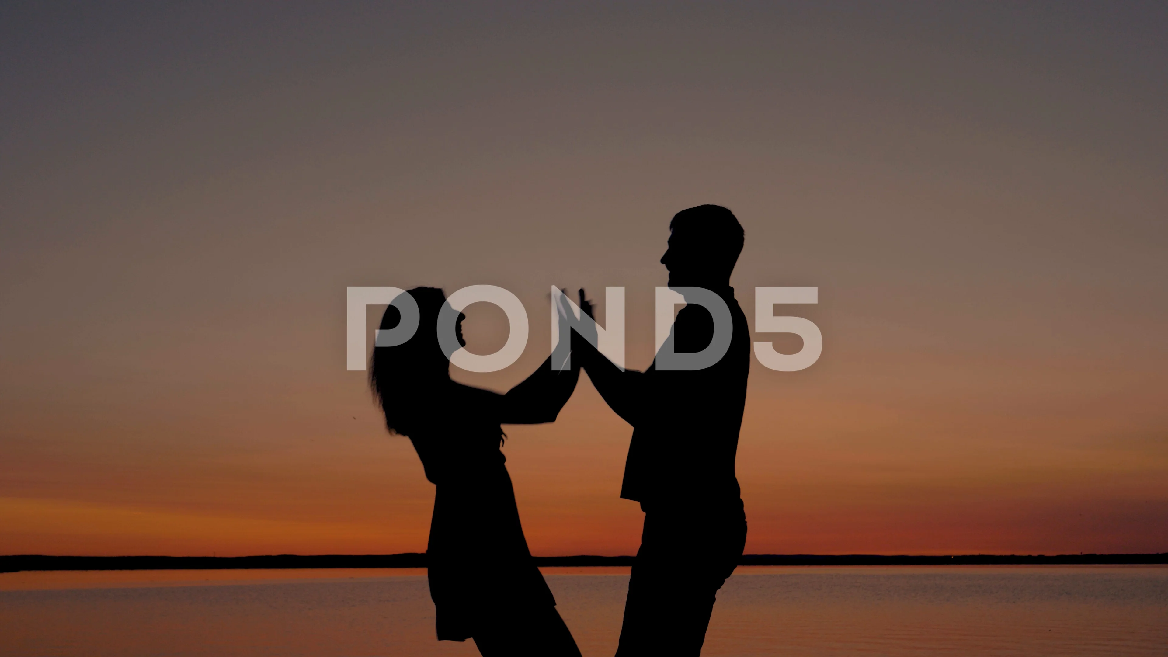 panic pond Disclose Happy Couple Silhouette Stock Footage ~ Royalty Free Stock Videos | Pond5