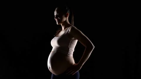 Happy Pregnant Woman Stock Video Footage, Royalty Free Happy Pregnant  Woman Videos