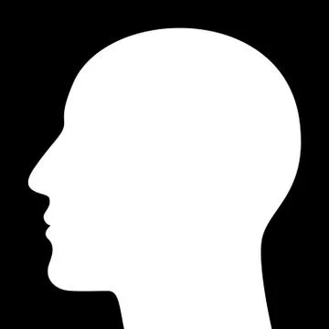 SIlhouette of a head Stock Illustration