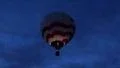 Silhouette Hot Air Balloon At Dawn HD Footage