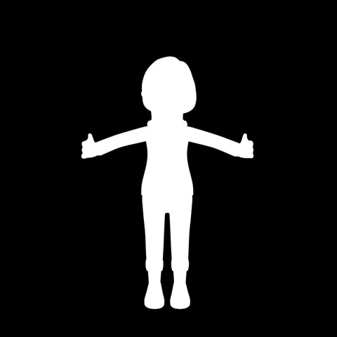 Silhouette of Human Figure in Various Poses on Black Background Illustratin.. 動画素材 341922337