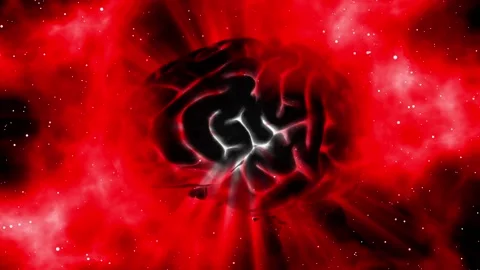 Silhouette of human head with light flare effect Stock Footage 151815335