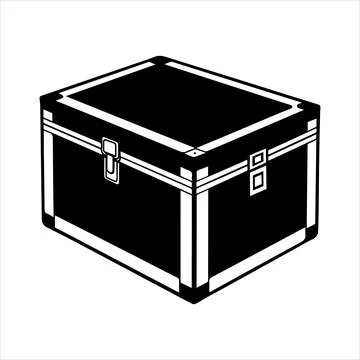 Silhouette Icon of boxes Illustrazione stock
