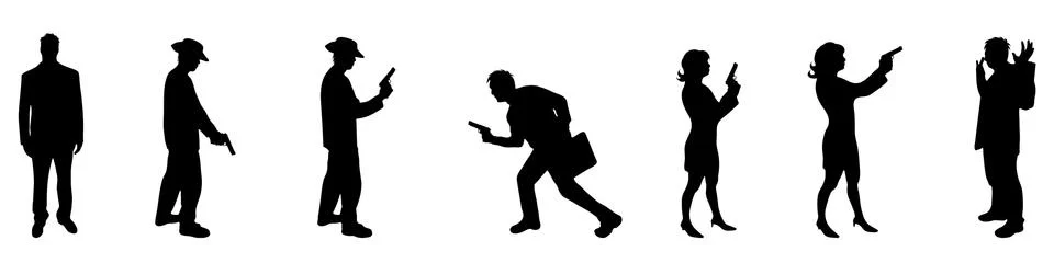 Silhouette Illustrazione stock