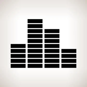 Silhouette indicator on a light background 스톡 일러스트