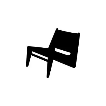 Silhouette Isolated Stool Stock Illustration