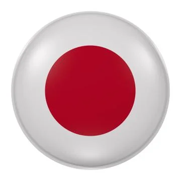 Silhouette of Japan button Stock Illustration
