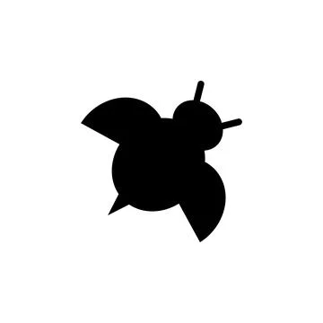 Silhouette of ladybug icon. Element of animals icon for mobile concept and web Stock Illustration