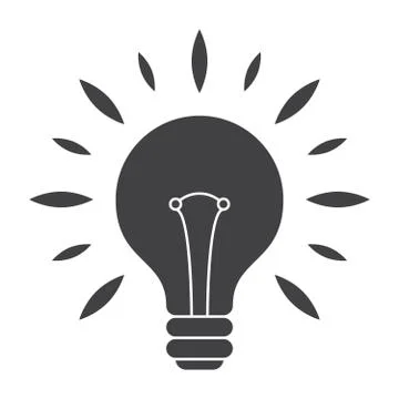 Silhouette Light Bulb Stock Illustration