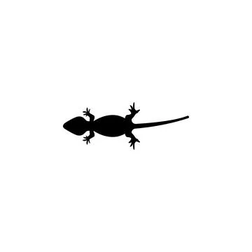 Silhouette of a lizard icon. Element of animals icon for mobile concept and web Stock Illustration