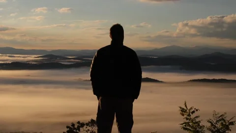 Silhouette of man Video stock 217817937