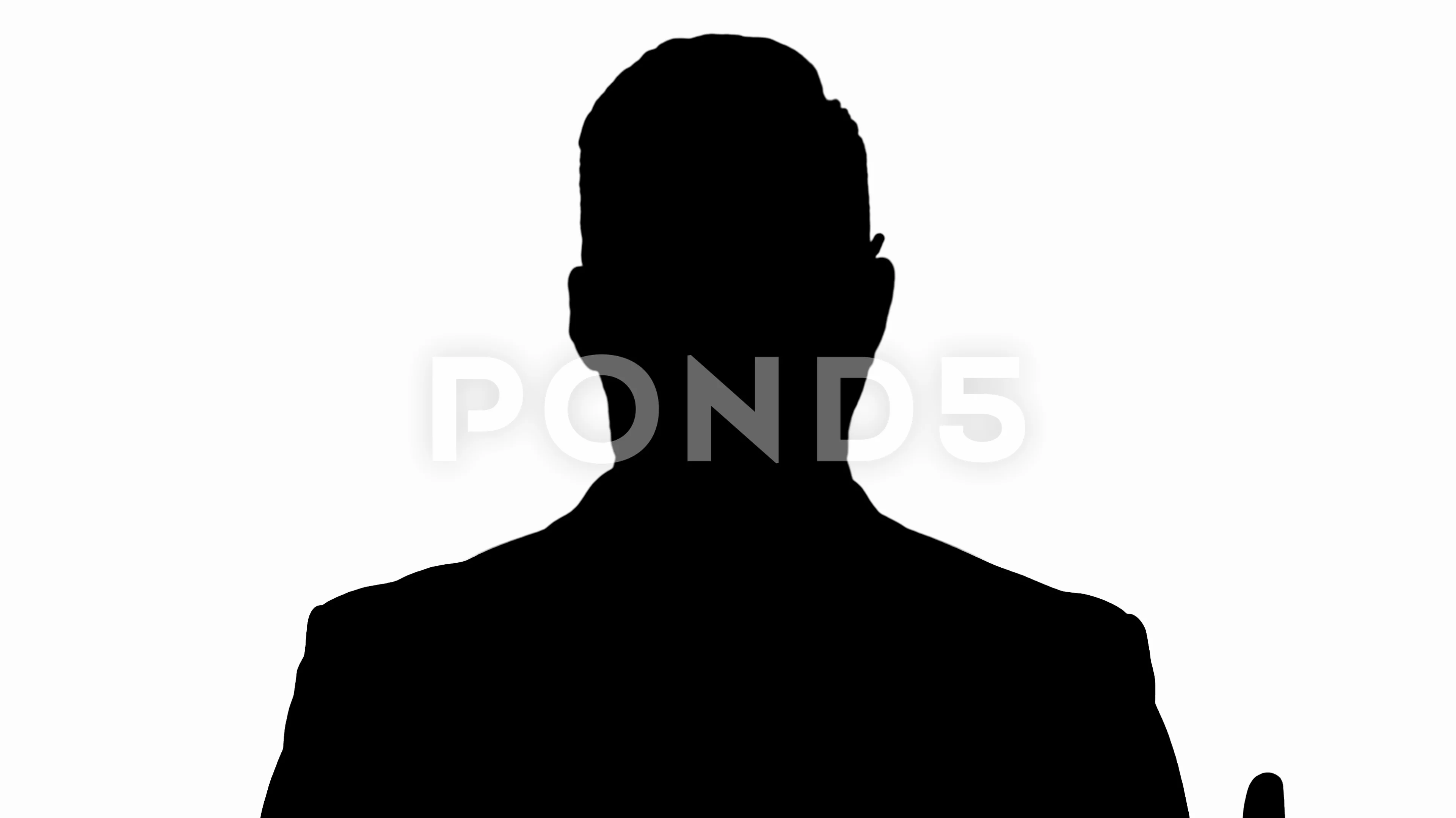 back of human head silhouette