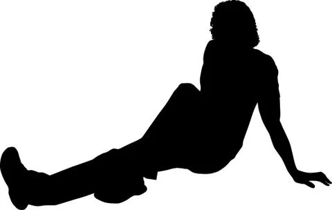Silhouette of man Stock Illustration