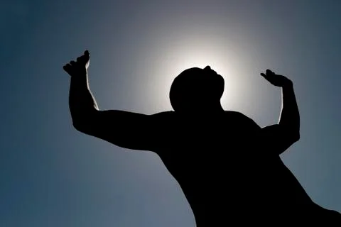 Silhouette of man Stock Illustration