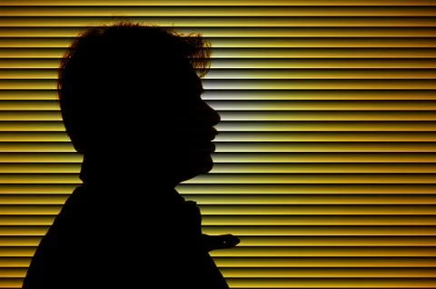 Silhouette of man Stock Illustration