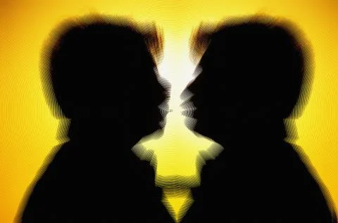 Silhouette of man Stock Illustration