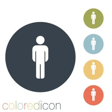 Silhouette of a man Stock Illustration