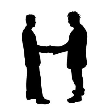 Silhouette man Stock Illustration