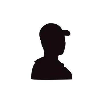 Silhouette of a man  Stock Illustration