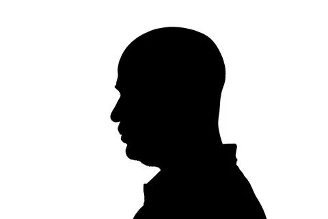 Silhouette of a man Stock Illustration