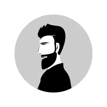 Silhouette of a man. Stock Illustration