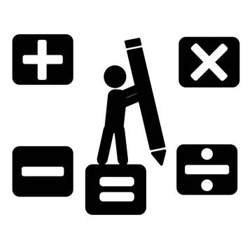 Silhouette of a man Stock Illustration