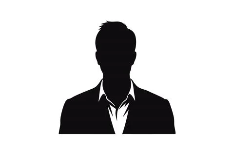 Silhouette man Stock Illustration