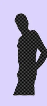 Silhouette of a man Stock Illustration