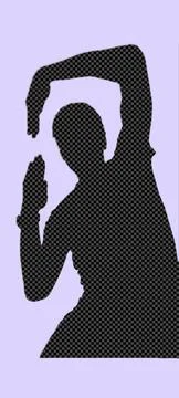 Silhouette of a man Stock Illustration