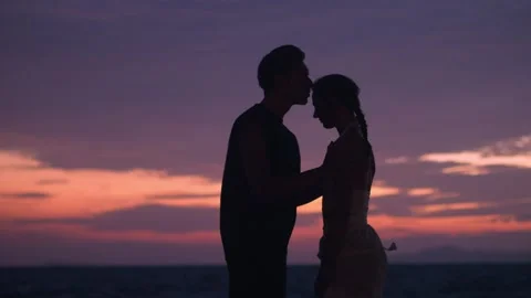 Silhouette Romantic Stock Footage ~ Royalty Free Stock Videos | Pond5