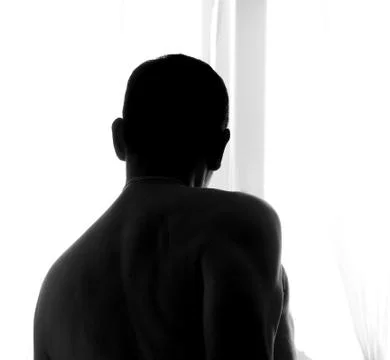 Silhouette of a man Fotos de archivo